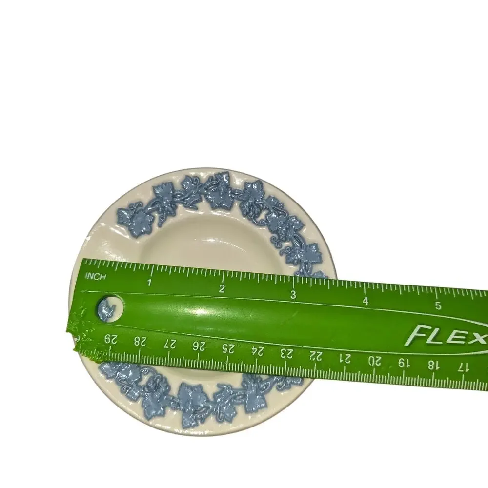 Vintage Wedgwood Queensware Lavender Blue on White Cream Ashtray